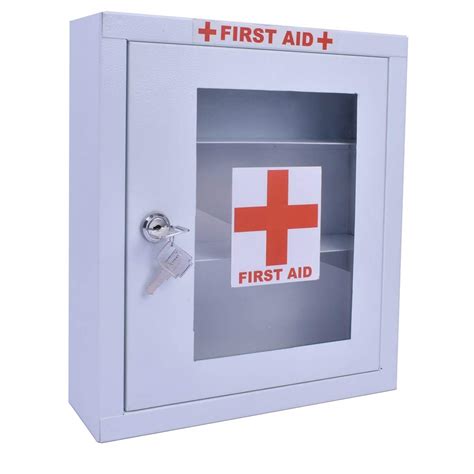 metallic first aid box|first aid metal box mountable.